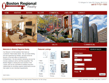 Tablet Screenshot of bostonregionalrealty.com